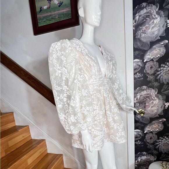 Anthropologie WATTERS MERINGUE IN LACE/ size 4 Ivory - Picture 8 of 14